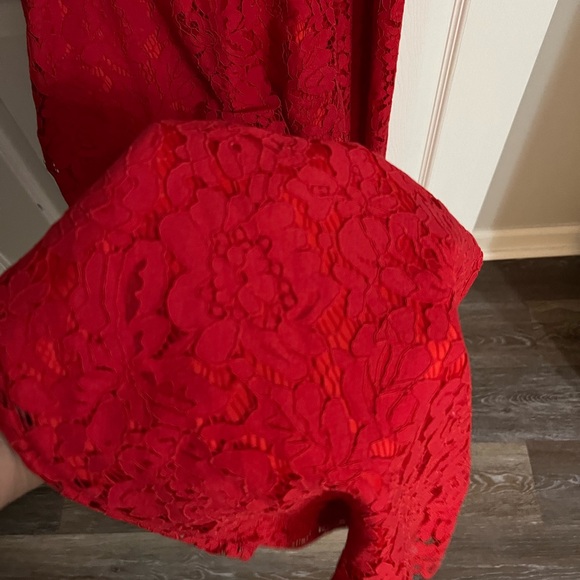 Super cute 1X red laced jumper. - Picture 5 of 8